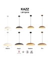 KAZZ * COLGANTE GRANDE LED ORO
